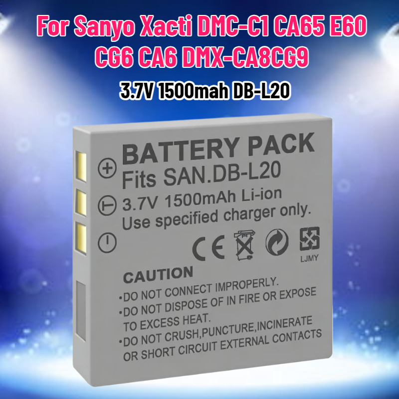 Drone Camera - Batteria 3.7V 1500mAh DB-L20 per Fotocamera