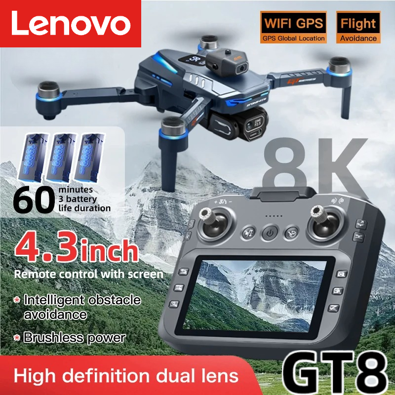 Drone Lenovo GT8 8K Profession - Drone Gps Mount recensione e prezzo