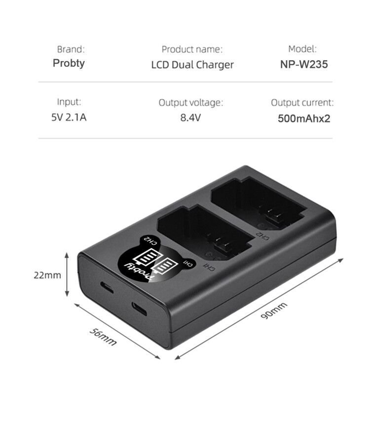 2200mAh NP-W235 NP W235 Batter - Drone Camera recensione e prezzo