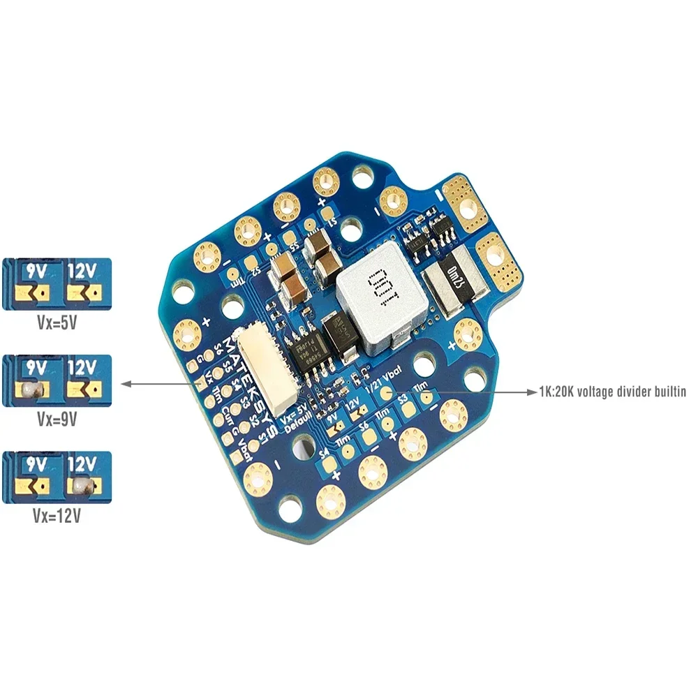 MATEK PDB-HEX 2-12S 5A 5V/9V/1 - Drone Power Distribution Board recensione e prezzo