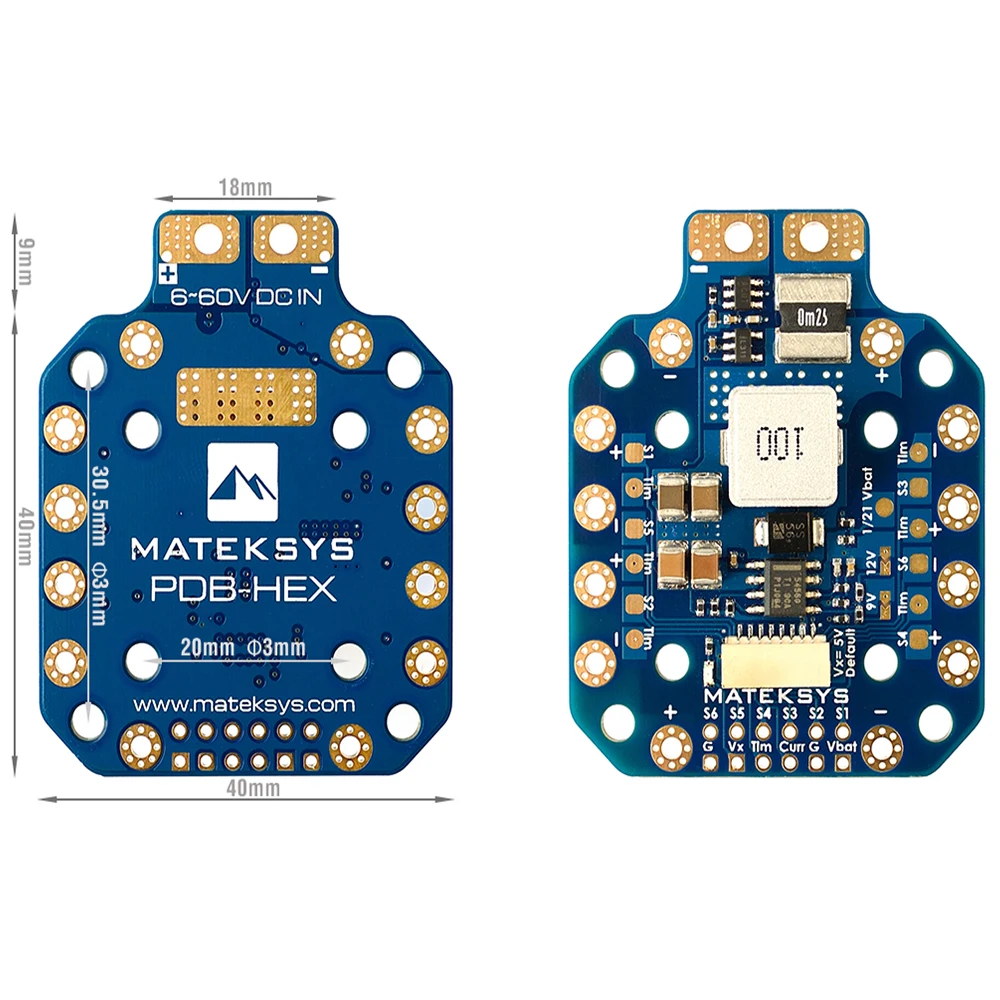 MATEK PDB-HEX 2-12S 5A 5V/9V/1 - Drone Power Distribution Board recensione e prezzo